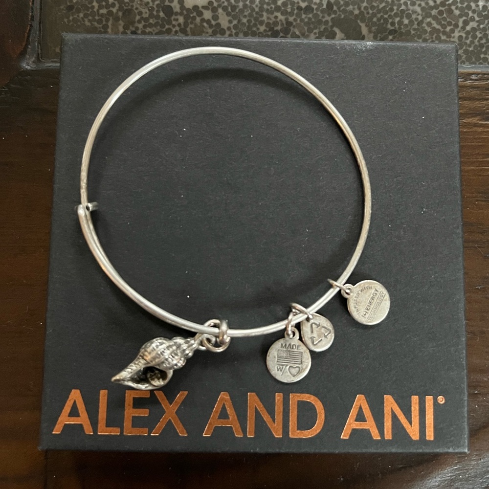 ALEX AND ANI Conch Shell Charm Bracelet